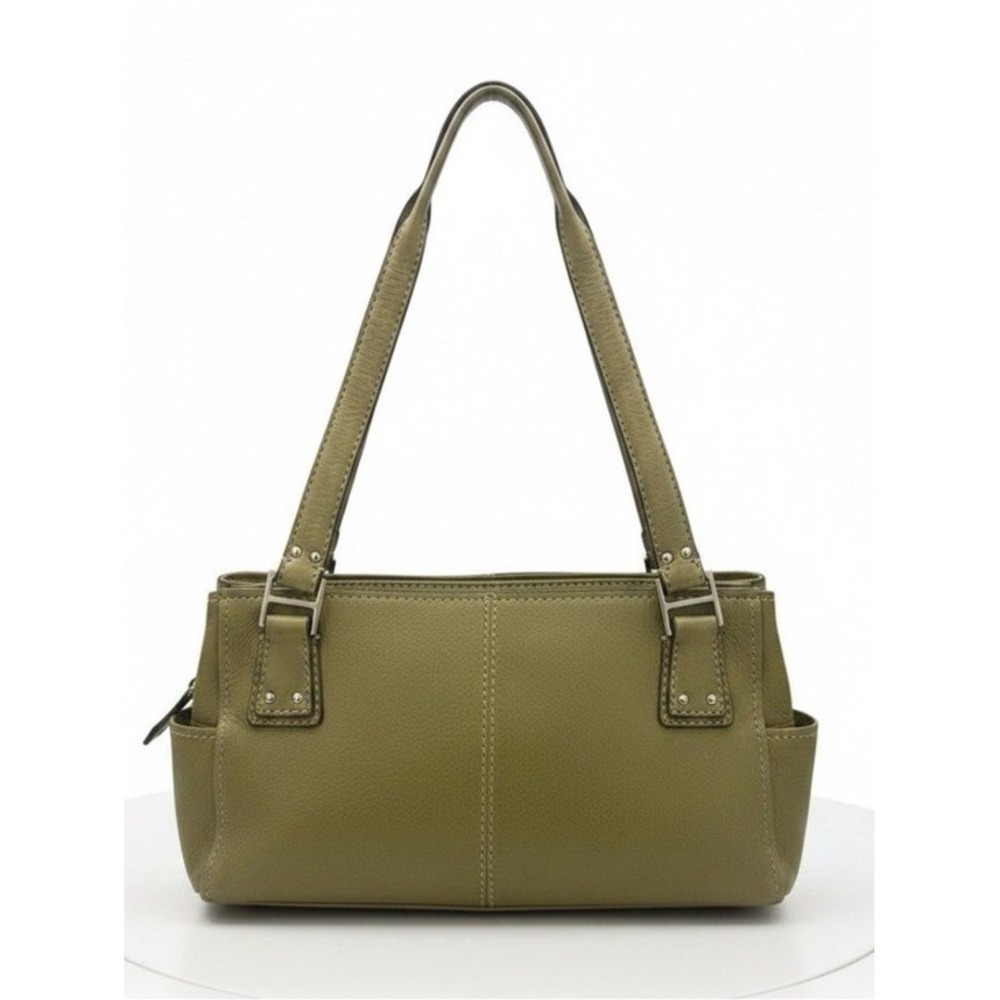 Fossil Olive Green Pebbled Leather Shoulder Bag 75082 Vintage Y2K Purse